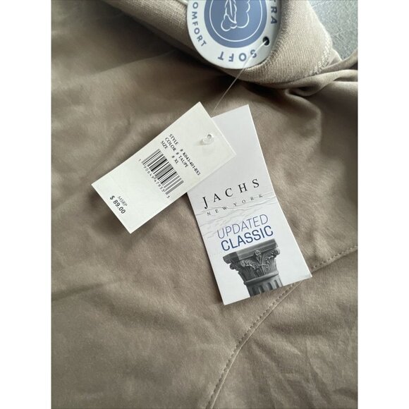 Jachs Polo Shirt Mens XL Ultra Soft Pocket Golf Casual Cotton Taupe MSRP $89 NEW - Picture 6 of 7